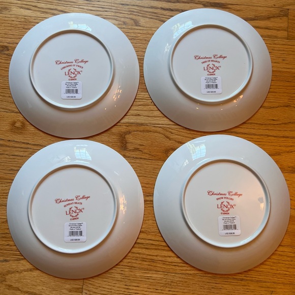Lenox Christmas Collage Party Plates Set of 4 - Picture 3 of 10